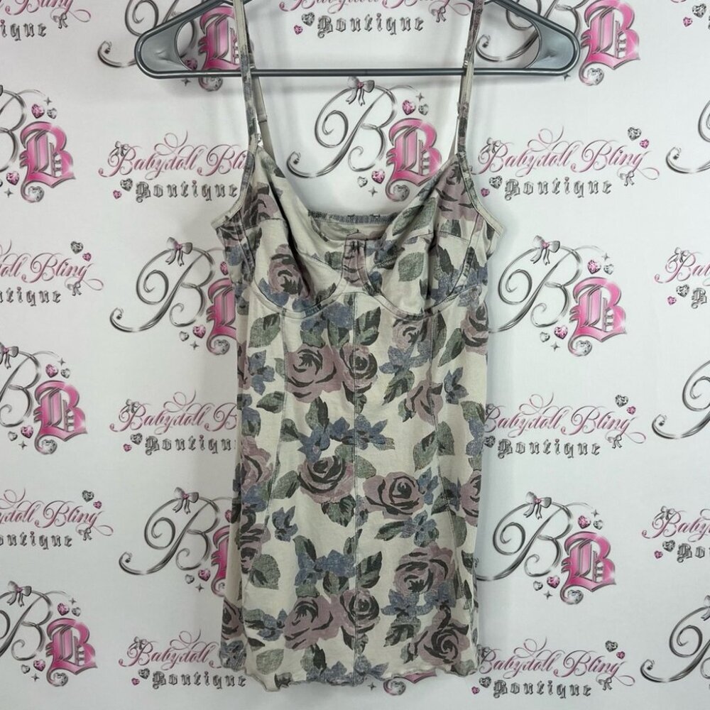 Aritzia tank top flowers bustier style Floral Print Women's Top